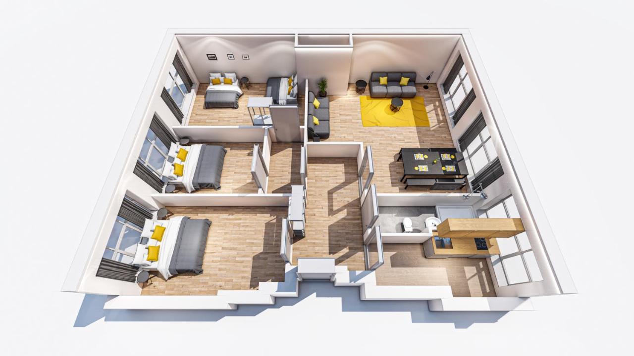 Central +3Br +Big Living Room Next To U-Station 柏林 外观 照片